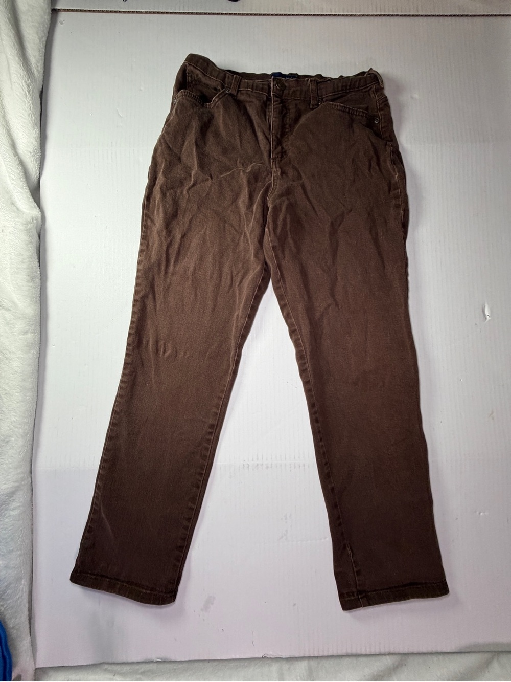Basic Editions Brown Women's Casual Trousers
